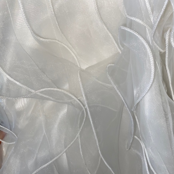 Formal Cocktail Prom Sweet Sixteen Rhinestone Dress White Size 6 - Picture 8 of 9